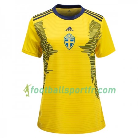 Tenue Suède Domicile Coupe du monde féminine 2019 Maillot de Foot